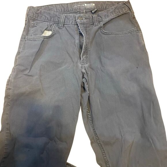 Carhartt bundle lot of 2 gray relaxed fit size 32x32 SEE PHOTOS - Picture 8 of 15